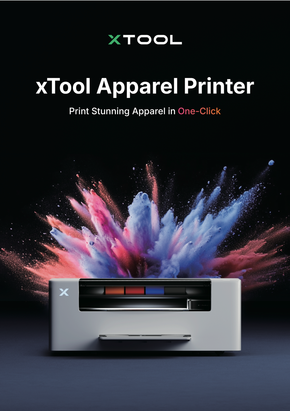 Leaflet cover – xTool Apparel Printer